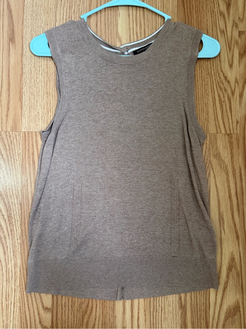 Banana Republic Sleeveless Knit Tank - Taupe Brown